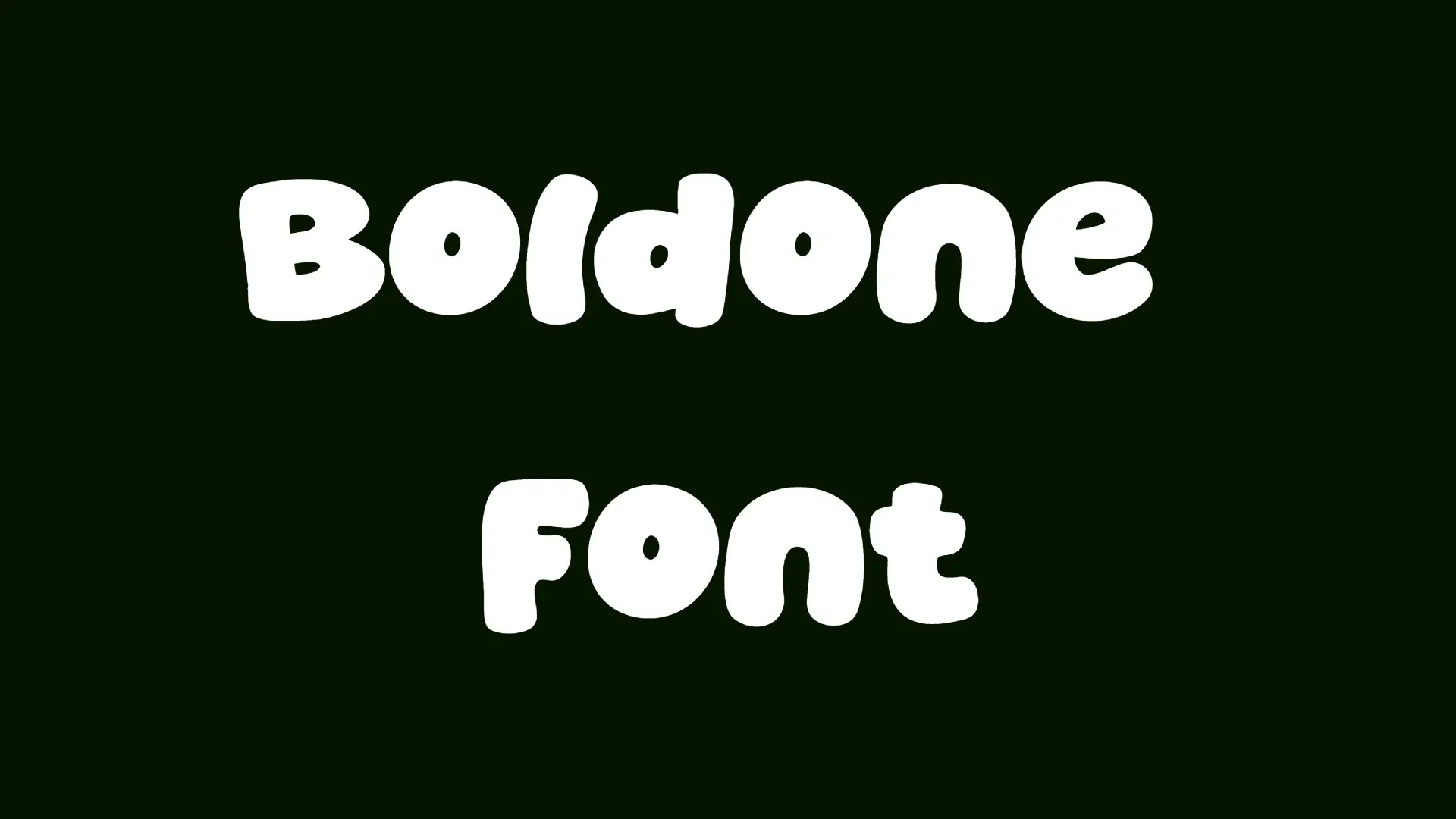 Boldone Font
