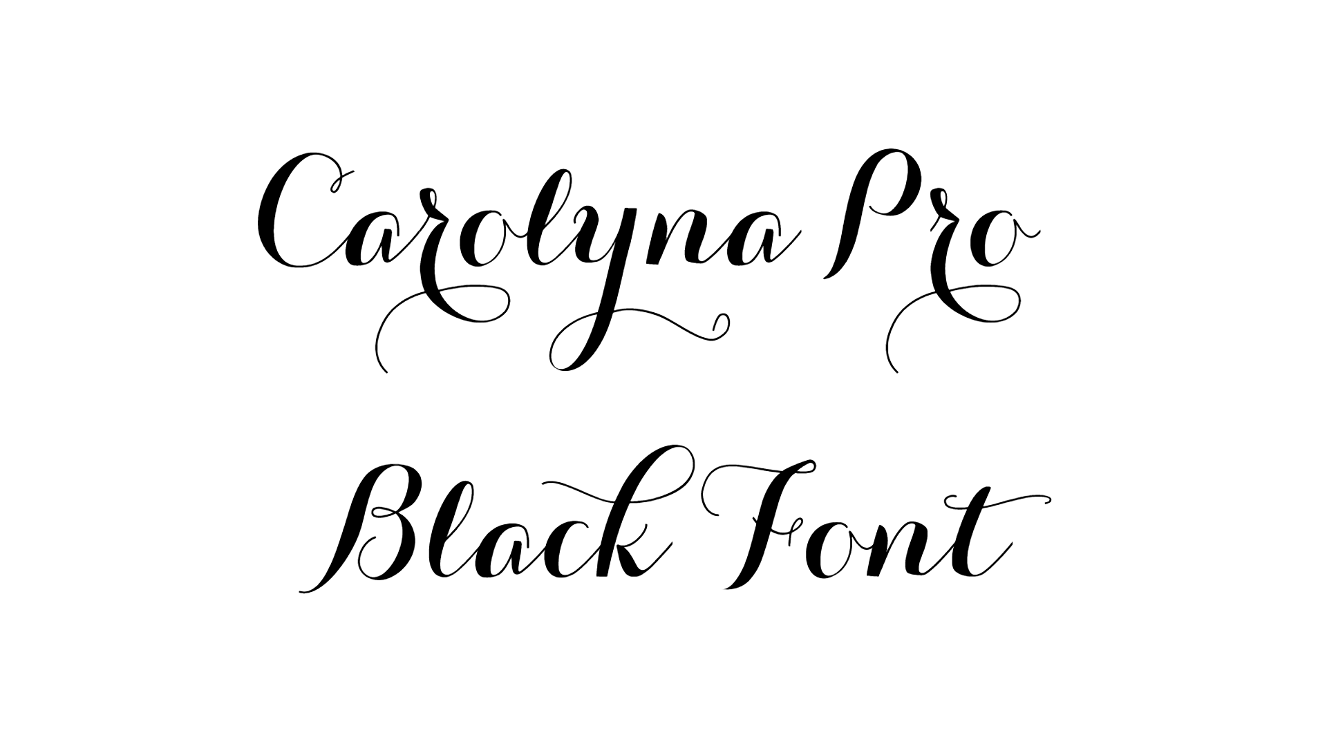 Carolyna Pro Black Font