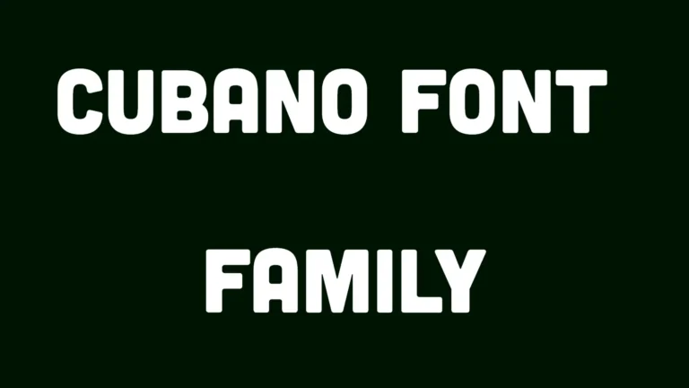 Cubano Font Family
