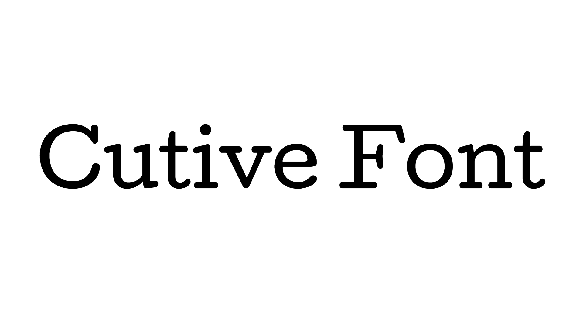 Cutive Font