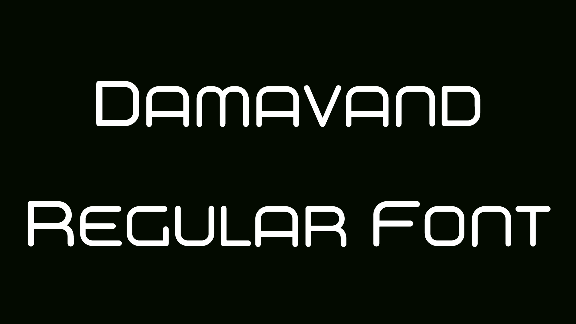 Damavand Regular Font
