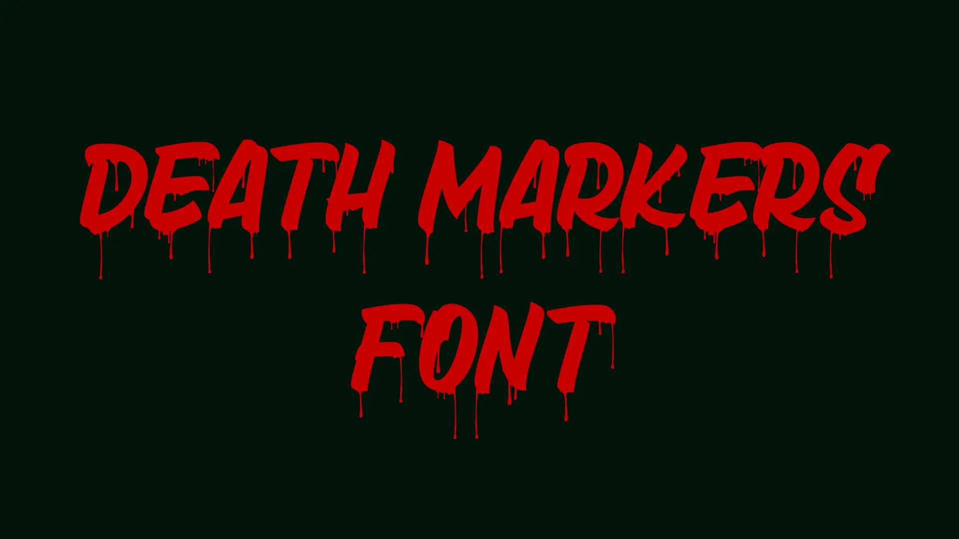 Death Markers Font