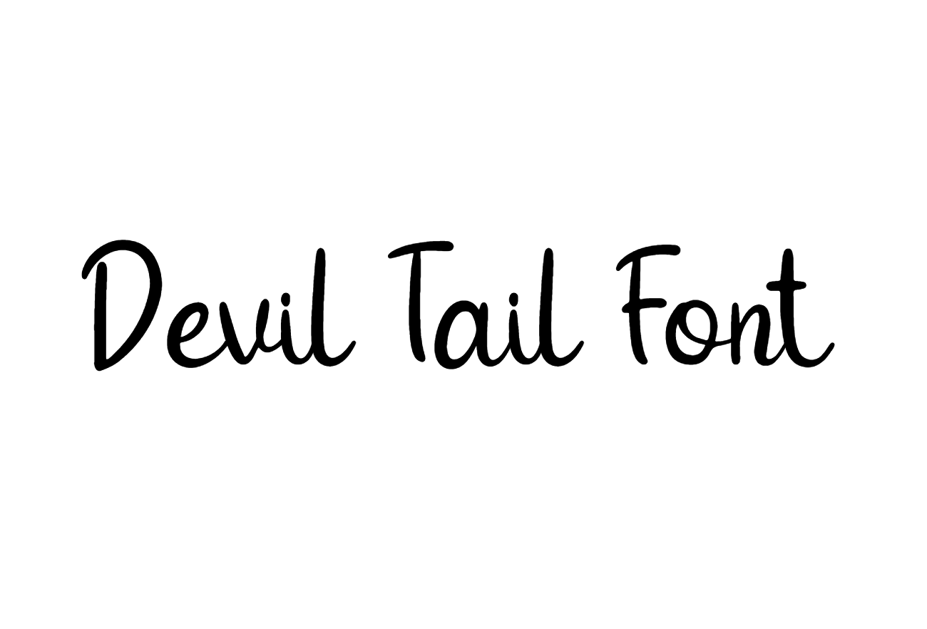 Devil Tail Font