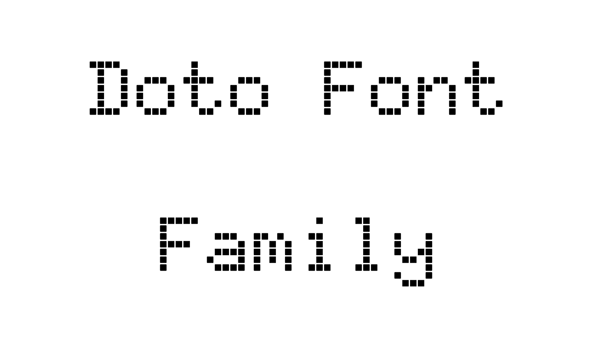 Doto Font Family