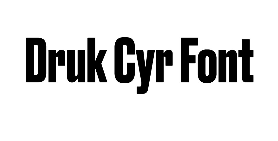 Druk Cyr Font