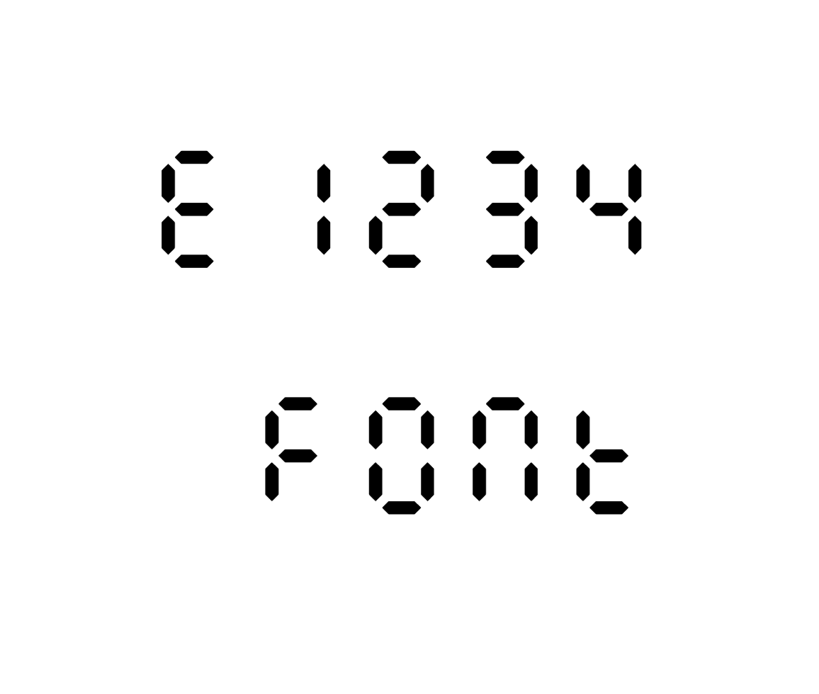E1234 Font