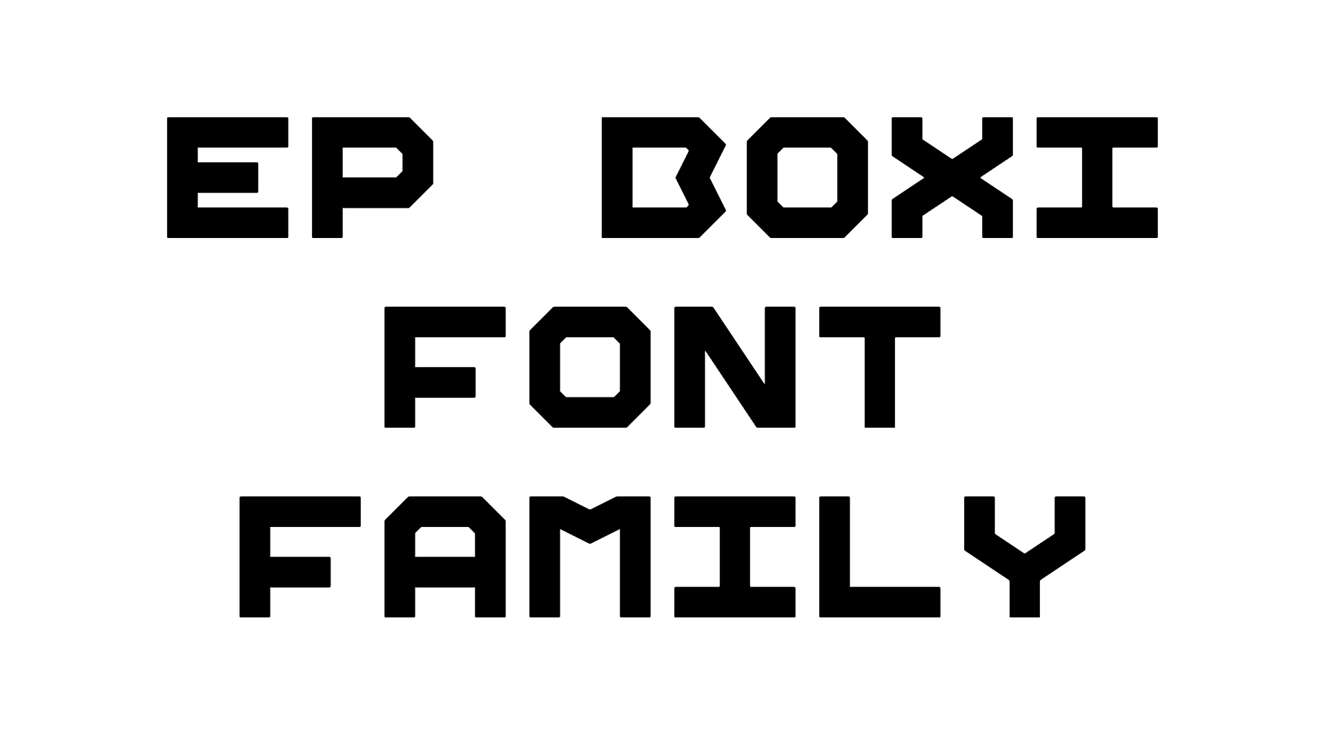 EP Boxi Font Family