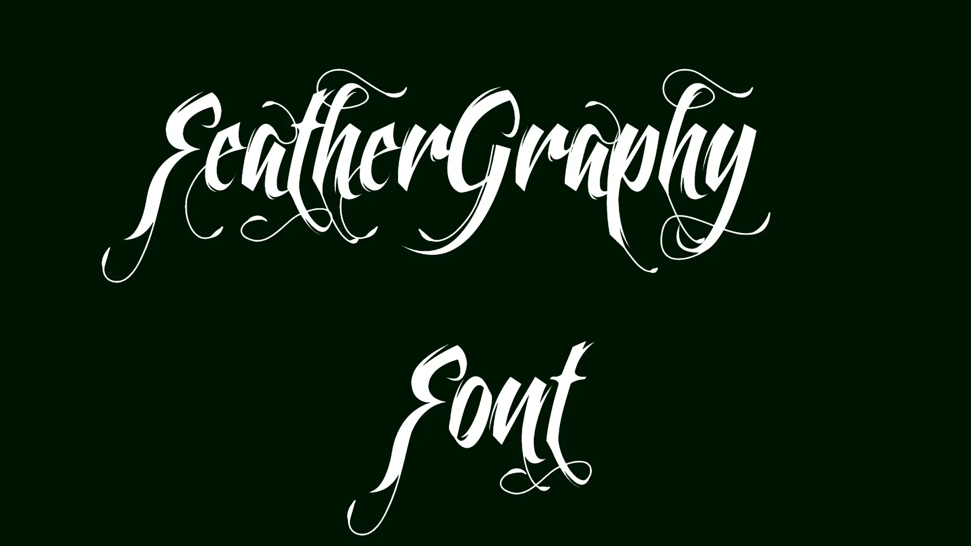 FeatherGraphy Font