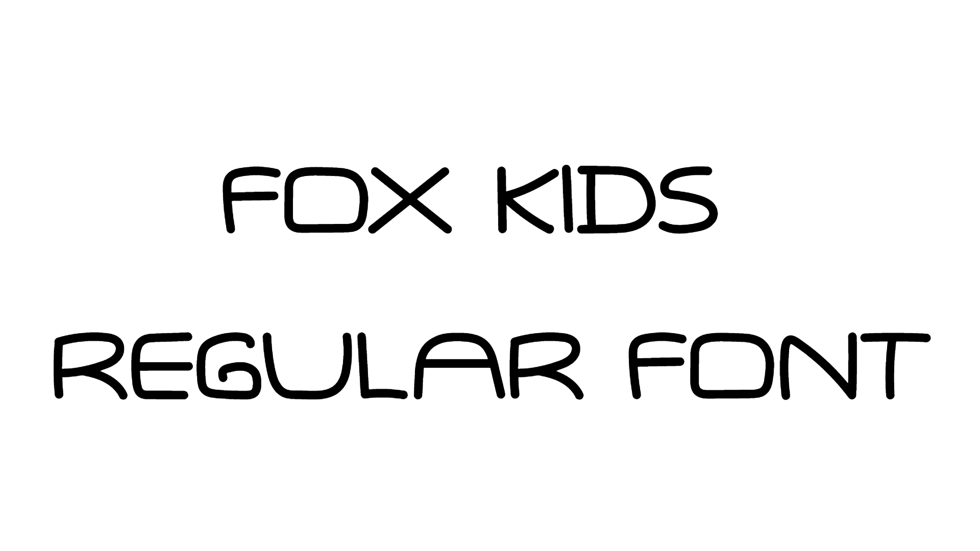 Fox Kids Regular Font