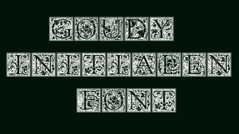 Goudy Initialen Font
