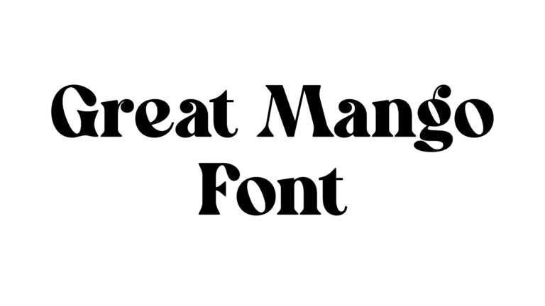 Great Mango Font