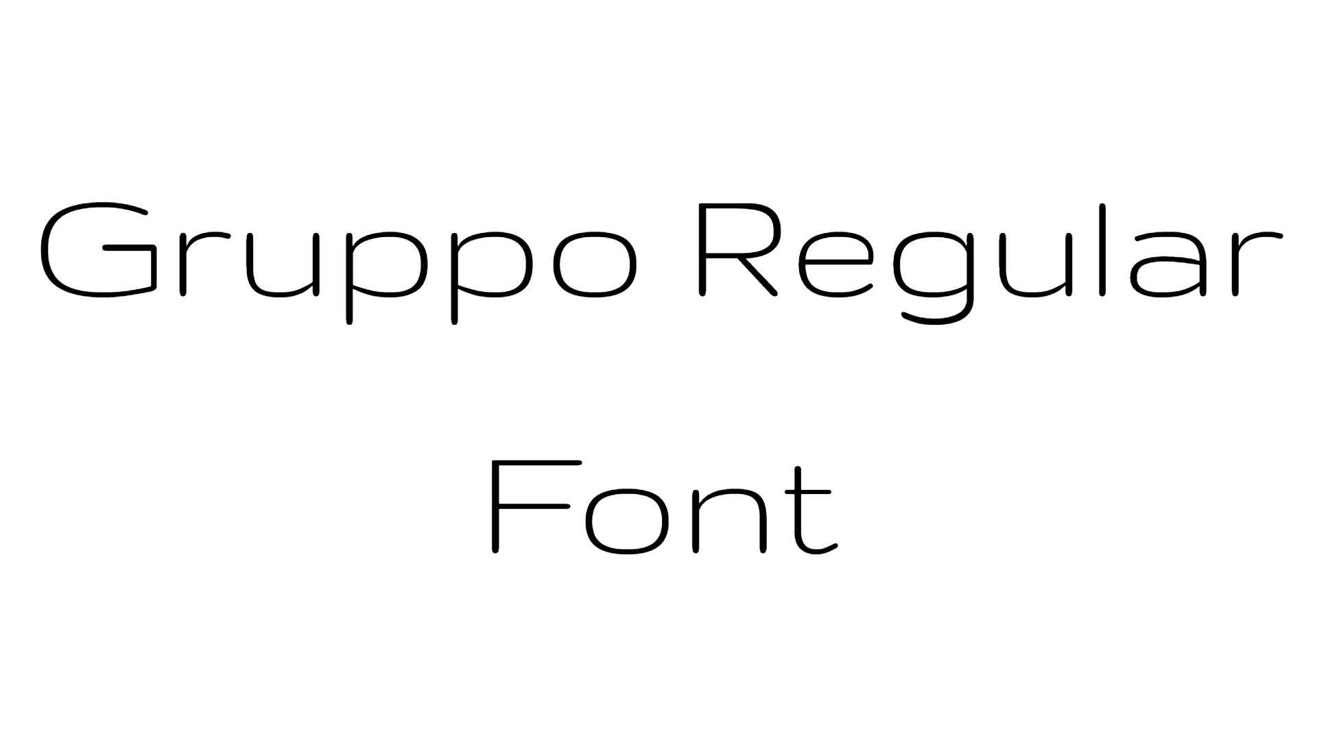 Gruppo Regular Font