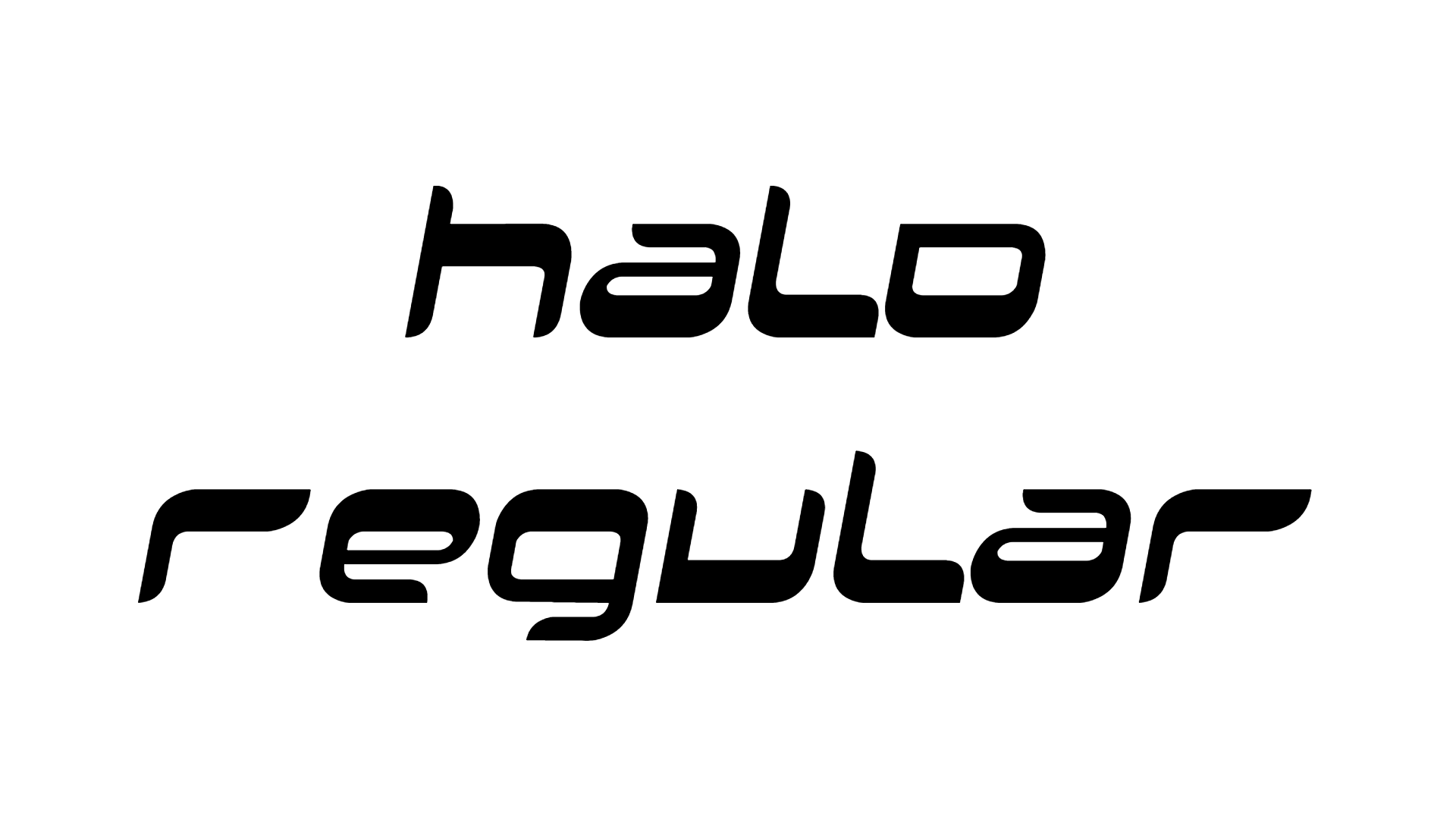 Halo Regular Font
