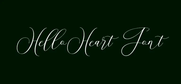 HelloHeart Font