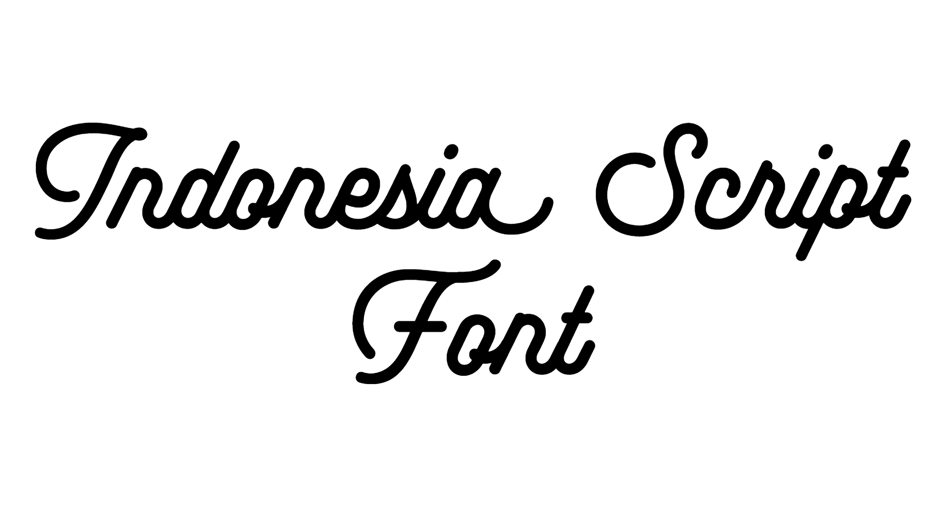 Indonesia Script Font