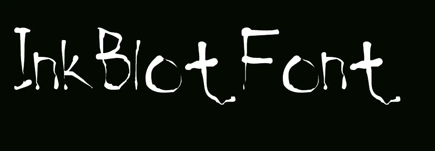 InkBlot Font