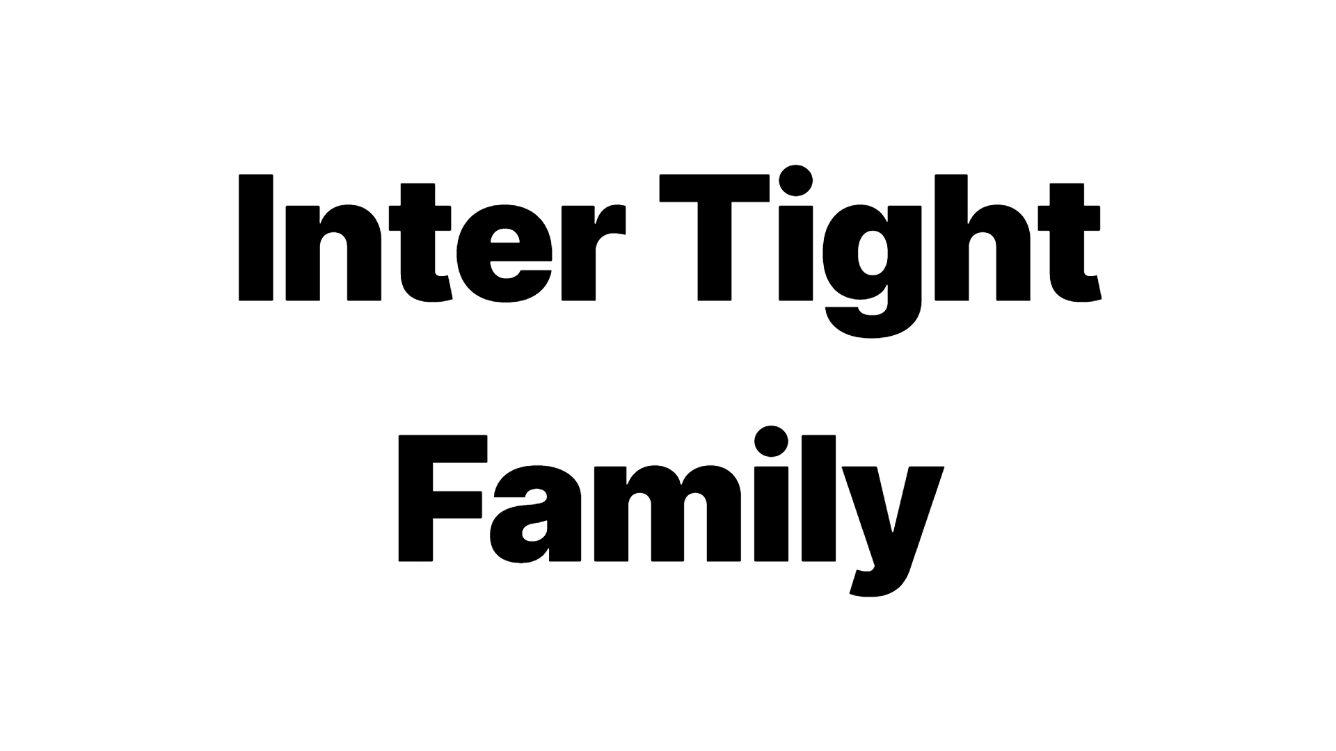Inter Tight Family