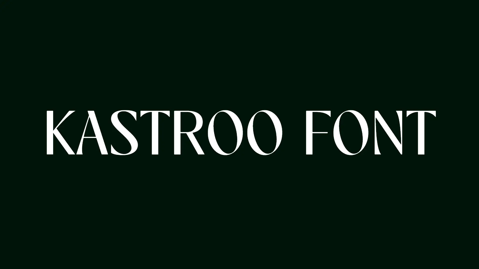 Kastroo Font