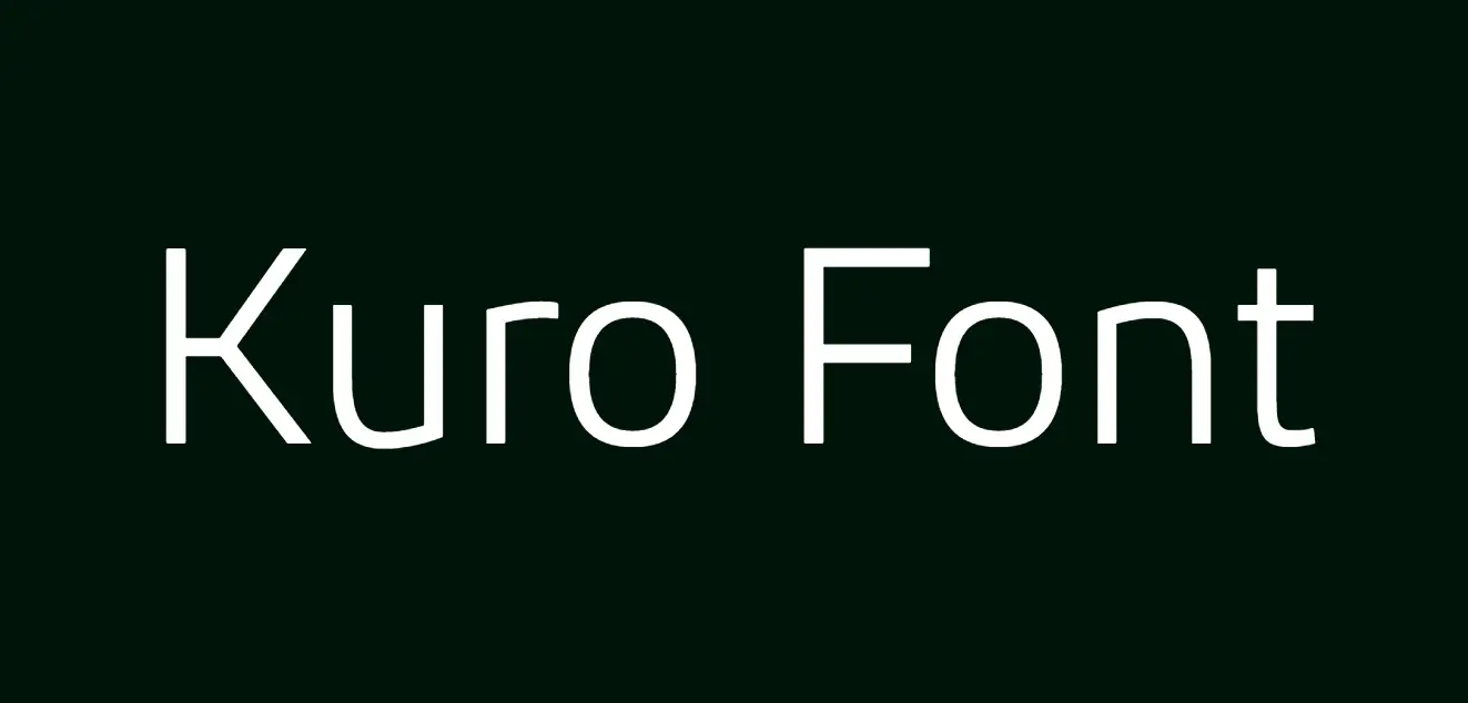Kuro Font