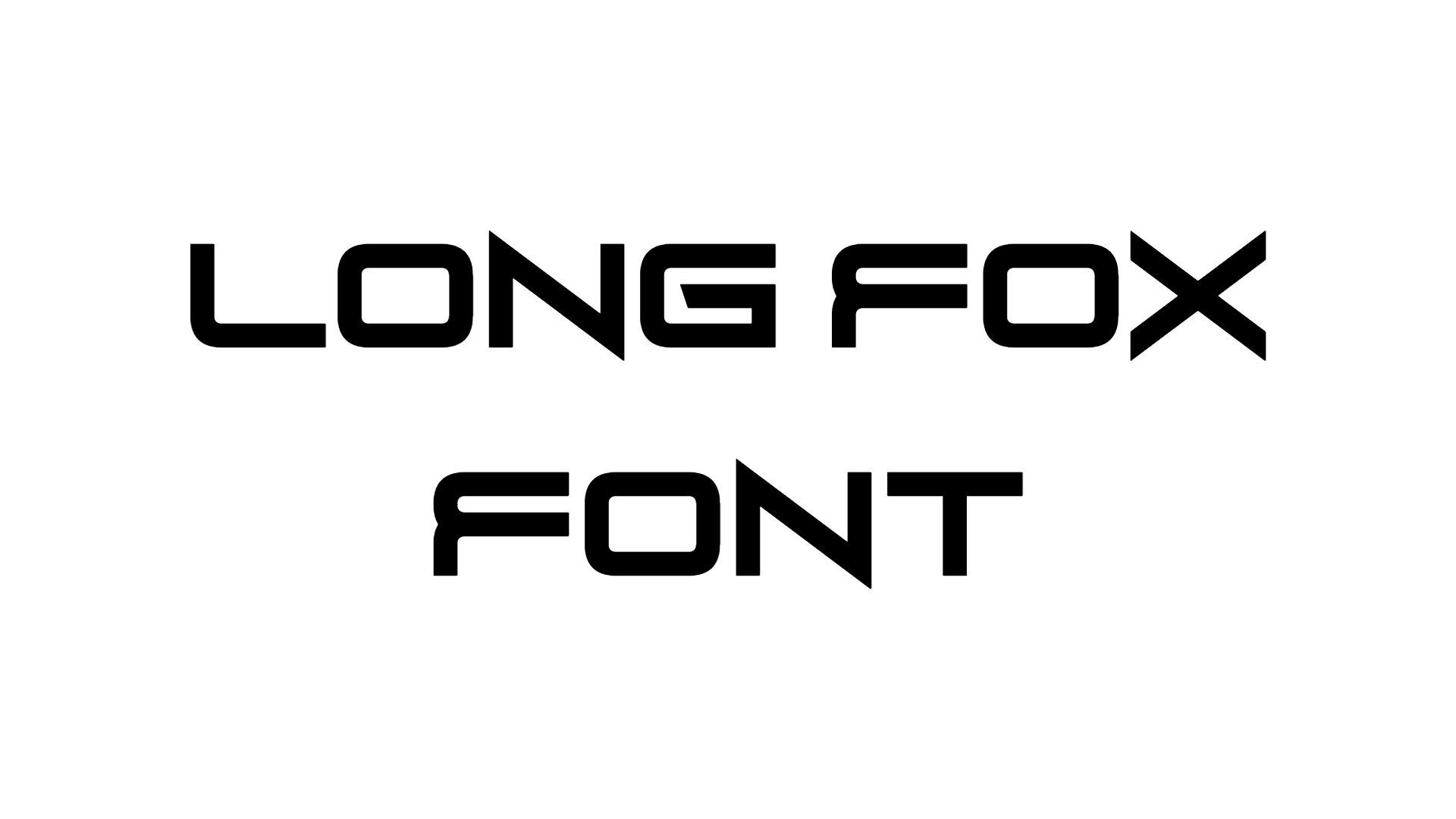 Long Fox Font