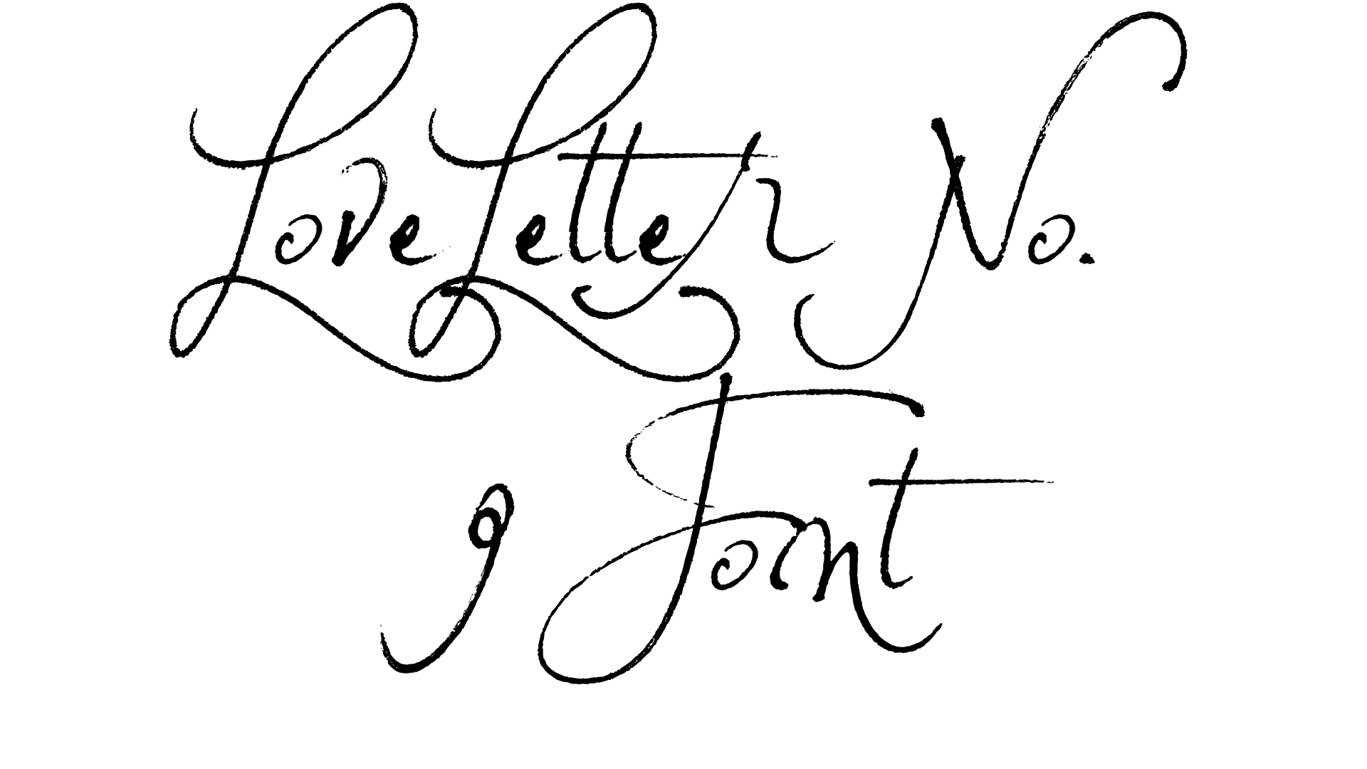 Loveletter No. 9 Font