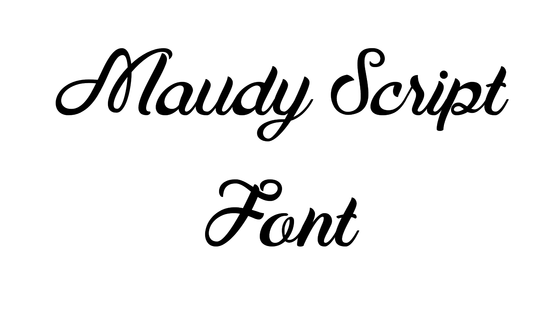 Maudy Script Font