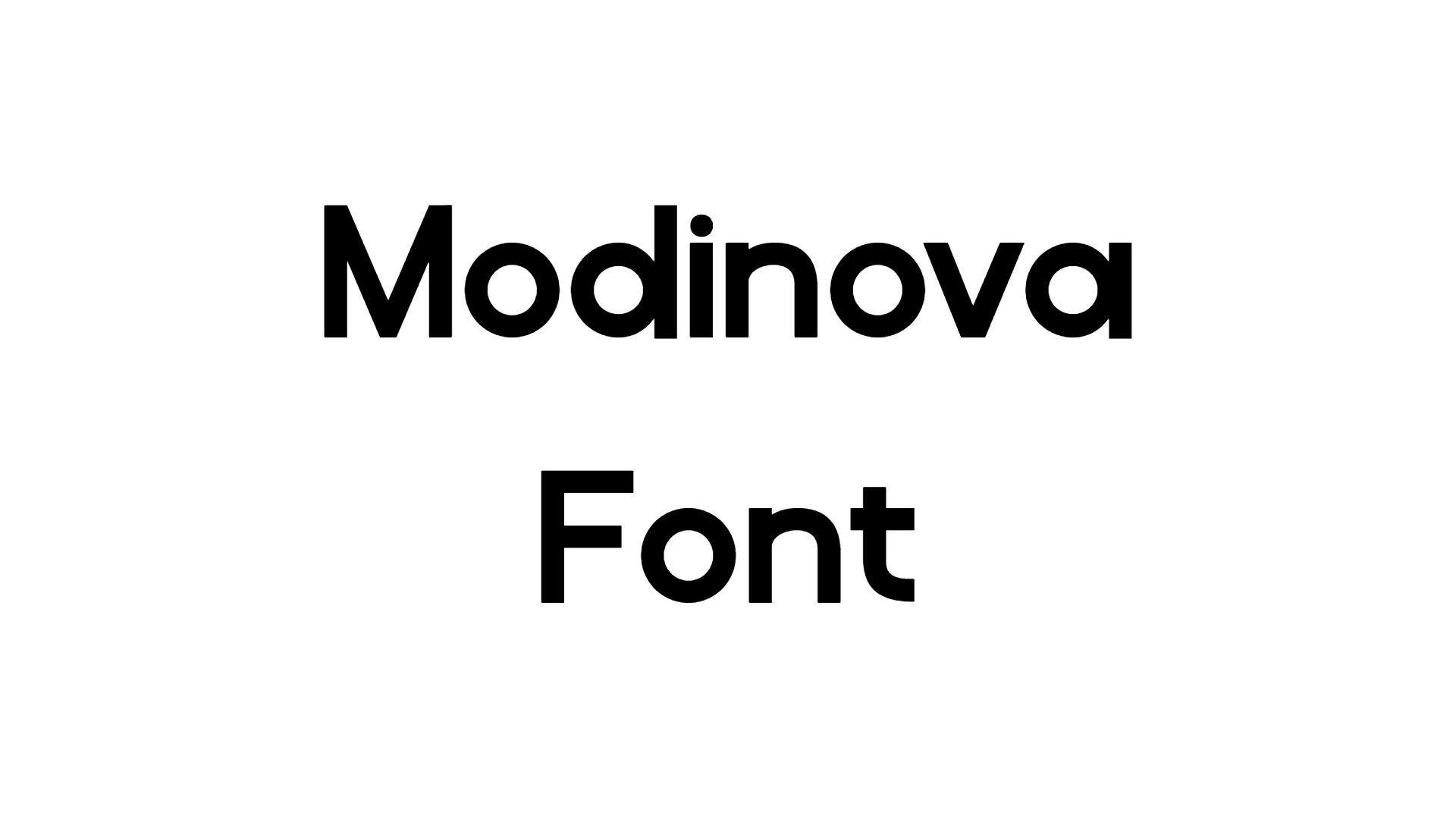 Modinova Font