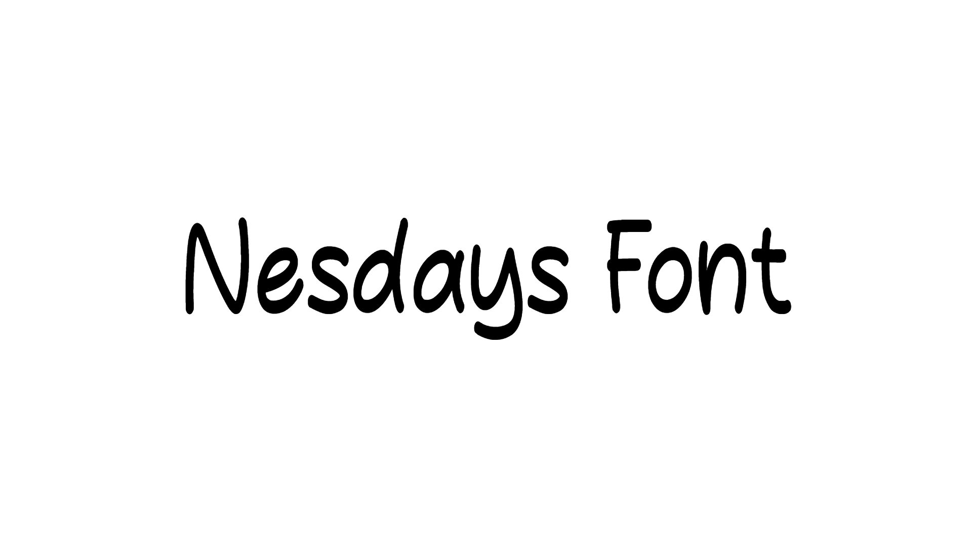 Nesdays Font