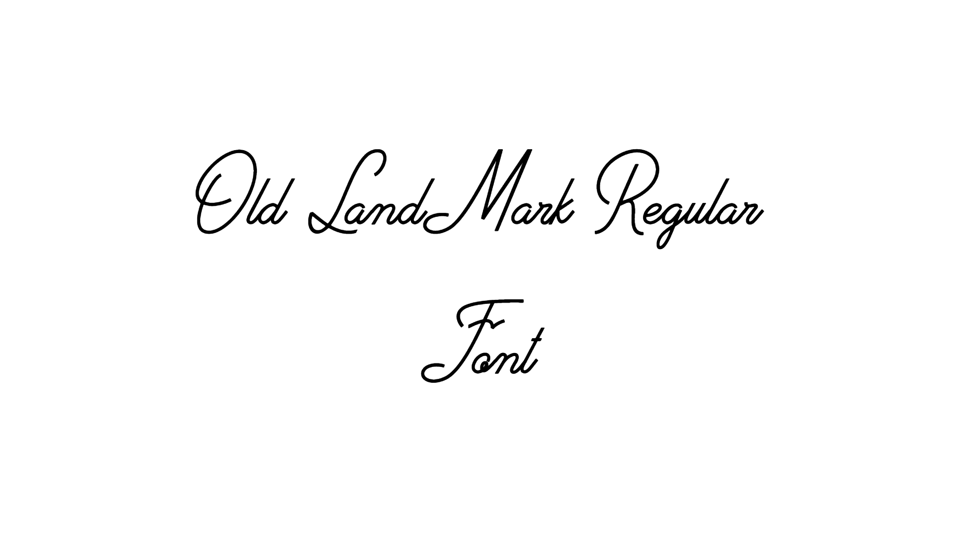 Old Landmark Regular Font