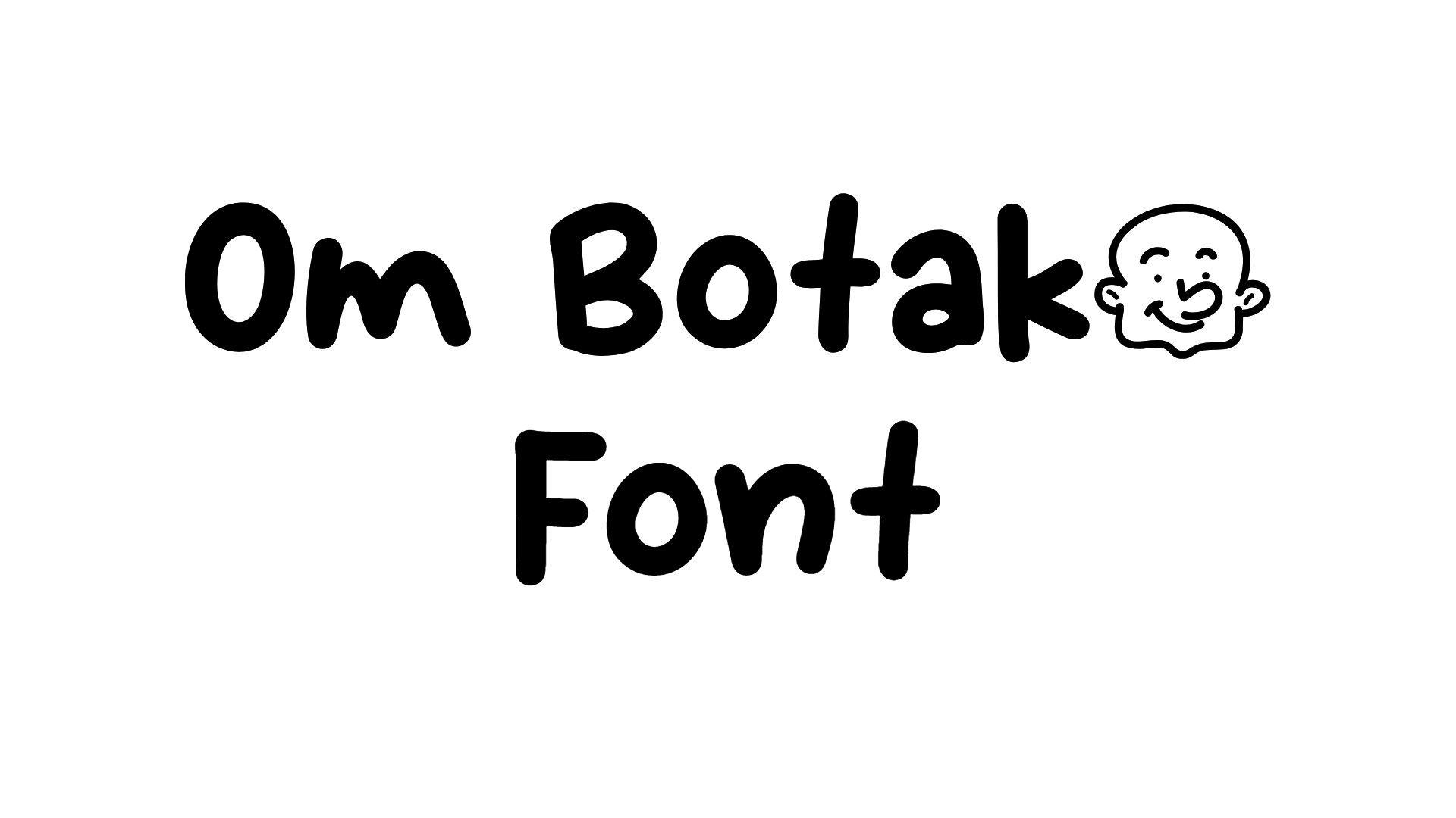 Om Botak Font