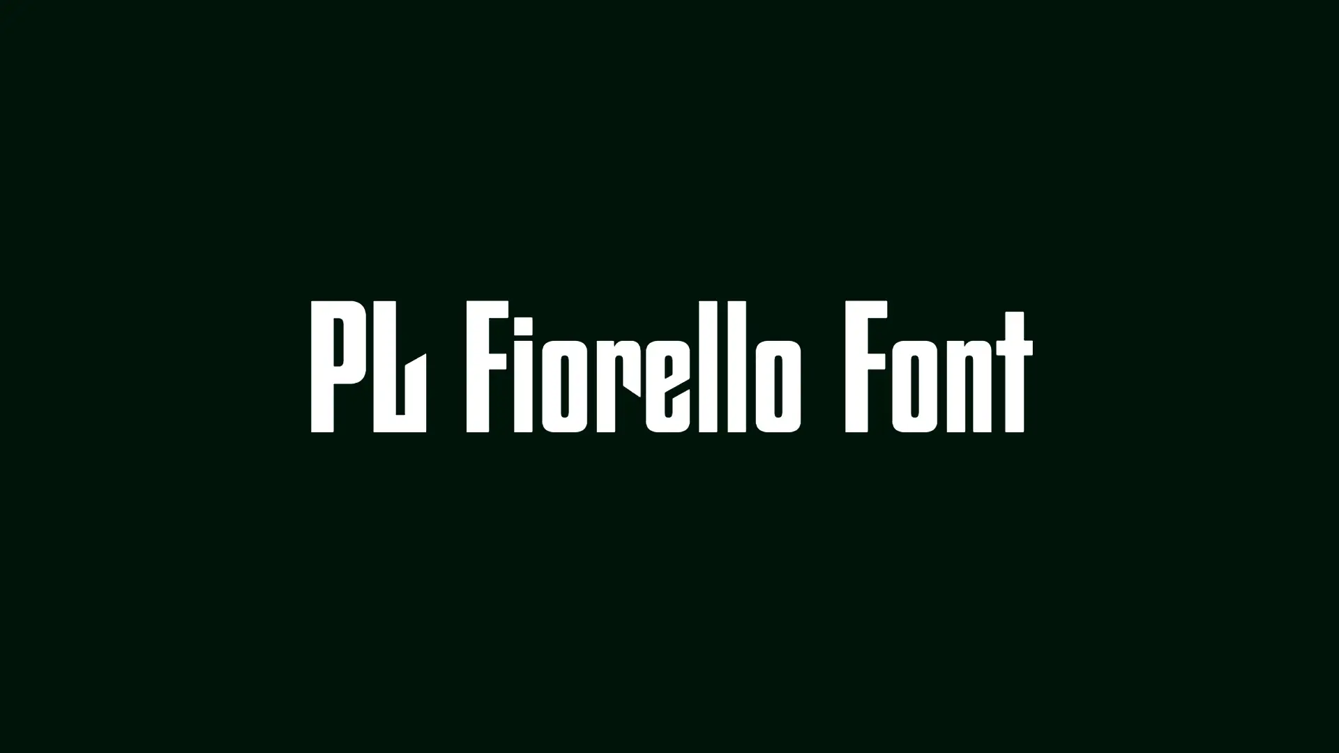 PL Fiorello Font