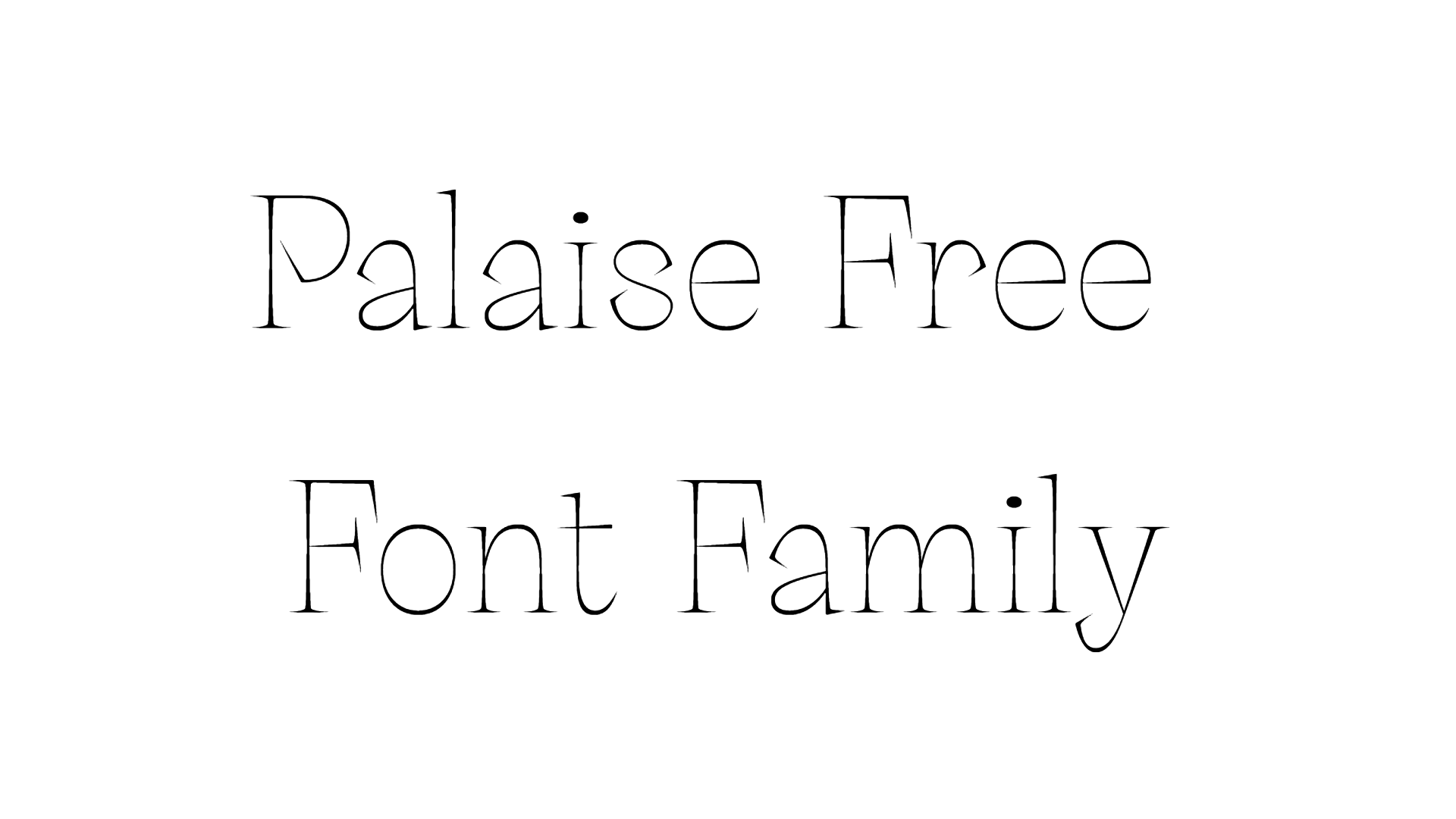Palaise Free Font Family