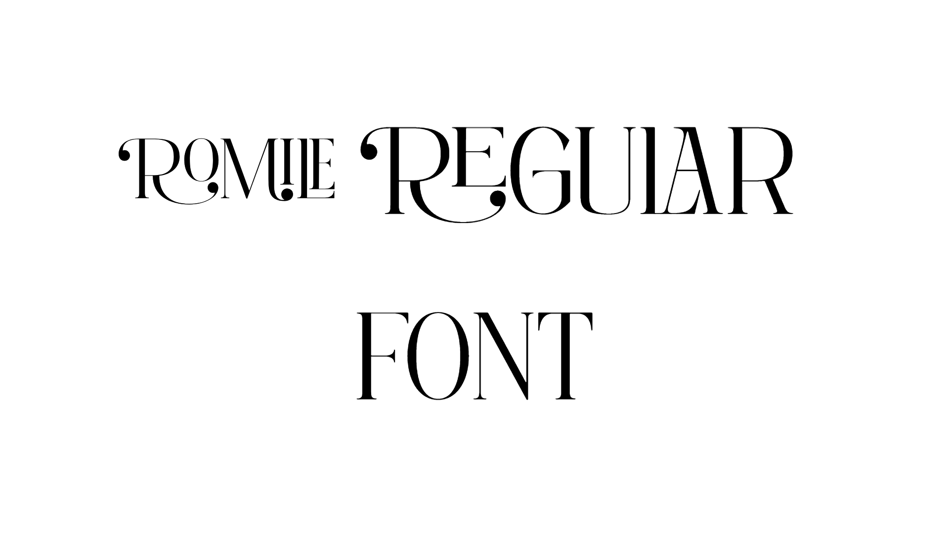 Romile Regular Font