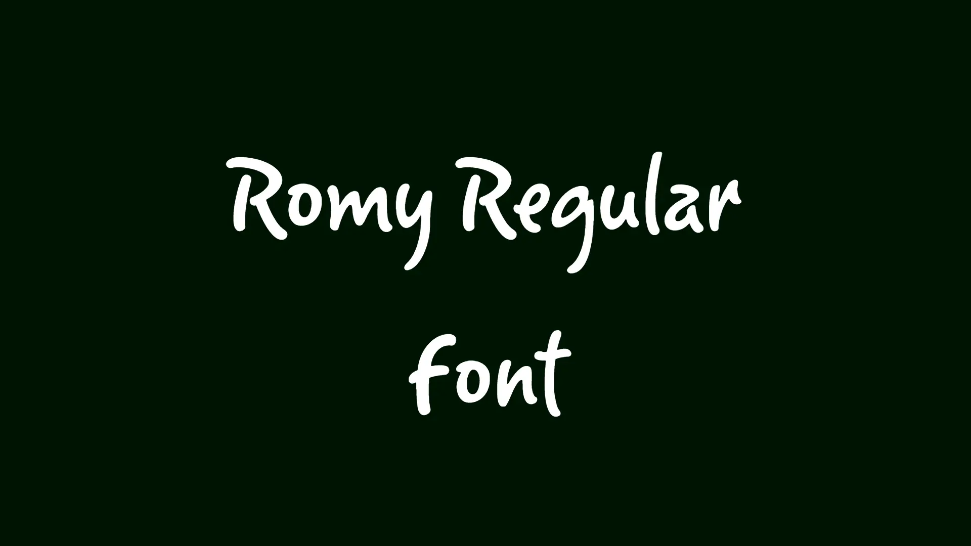 Romy Regular Font