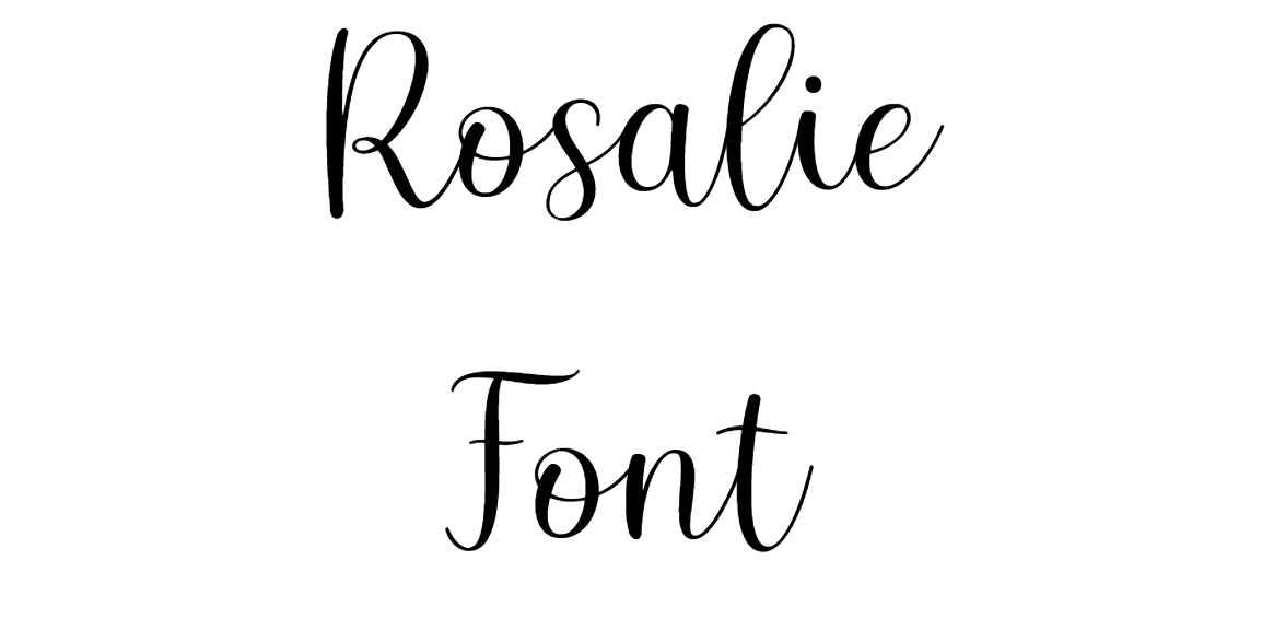 Rosalie font