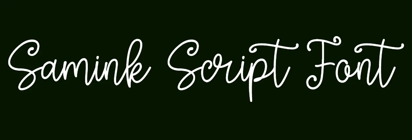 Samink Script Font