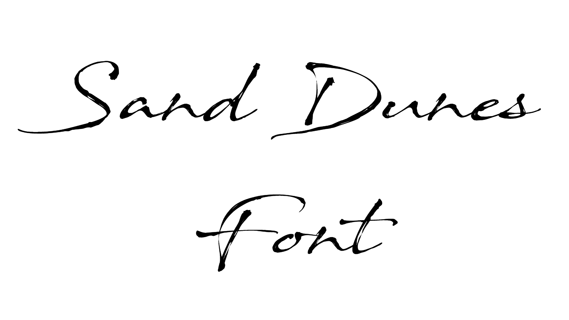 Sand Dunes Font