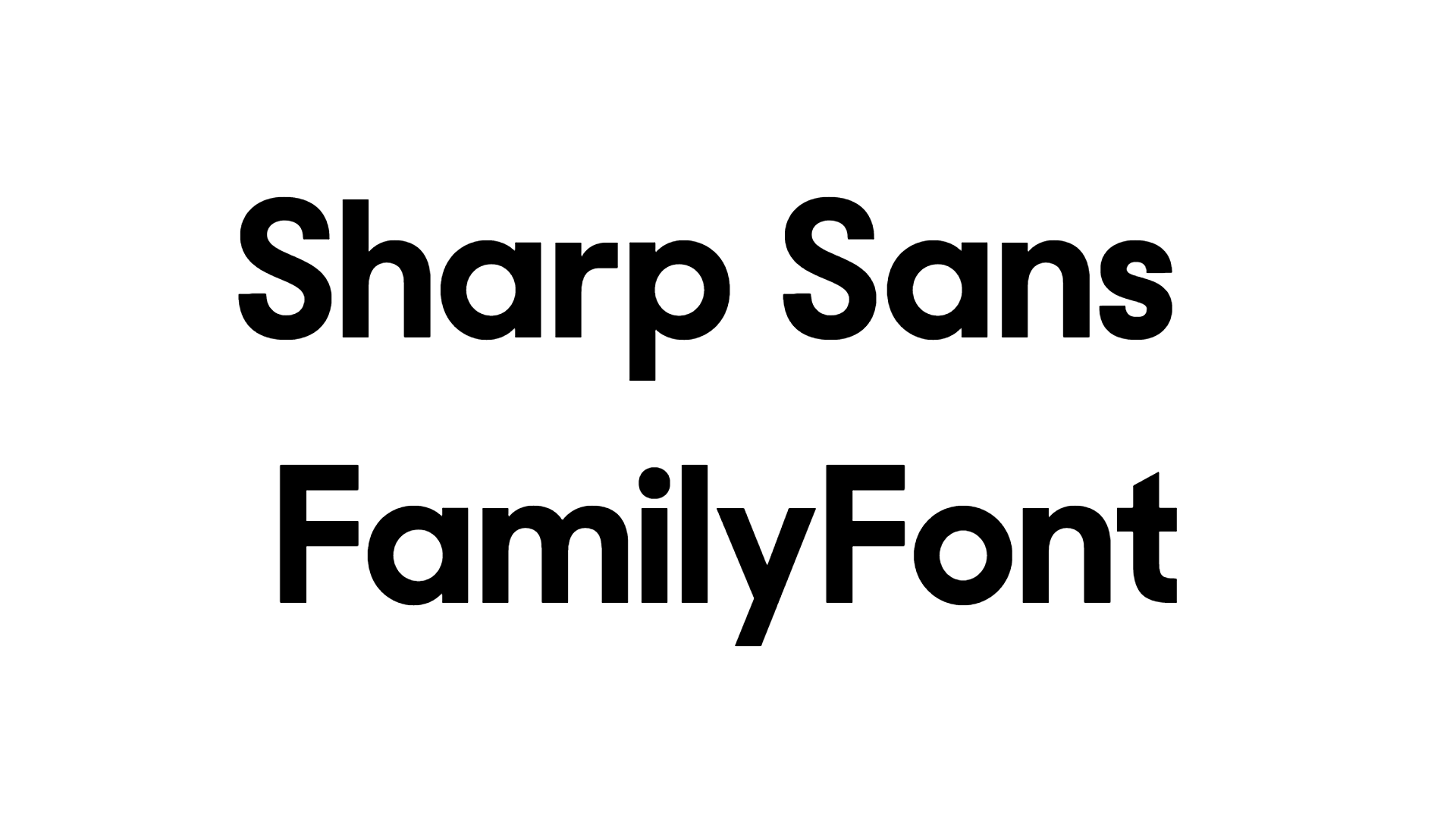Sharp Sans Family Font