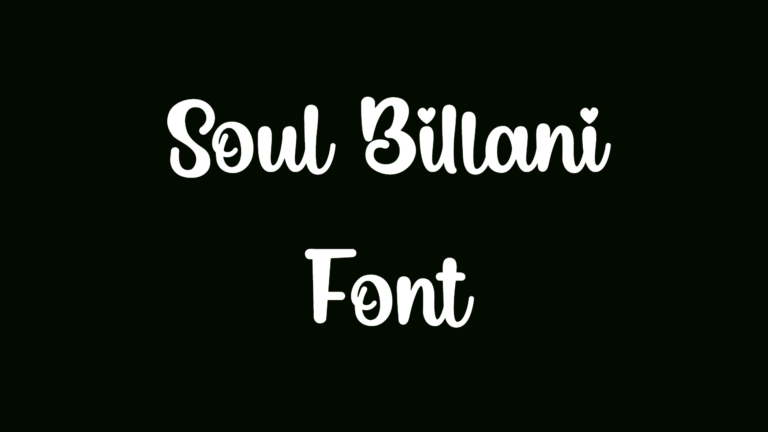 Soul Billani Font
