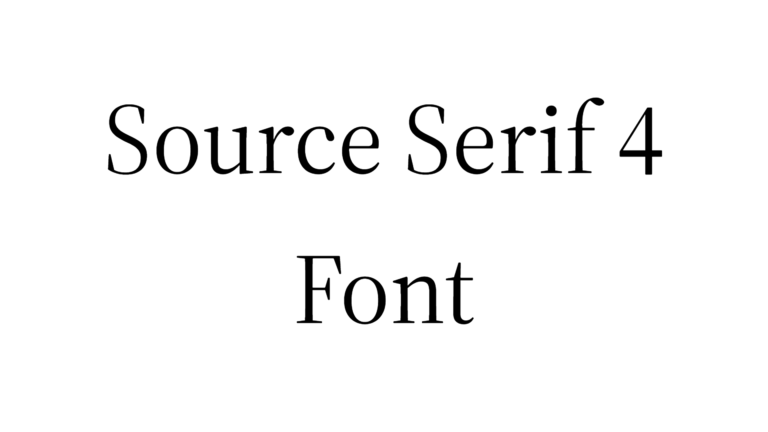 Source Serif 4 Font