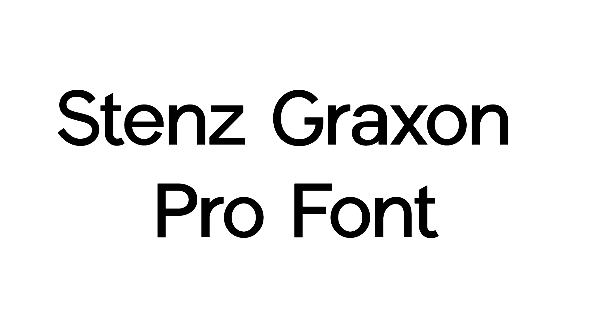 Stenz Graxon Pro Font