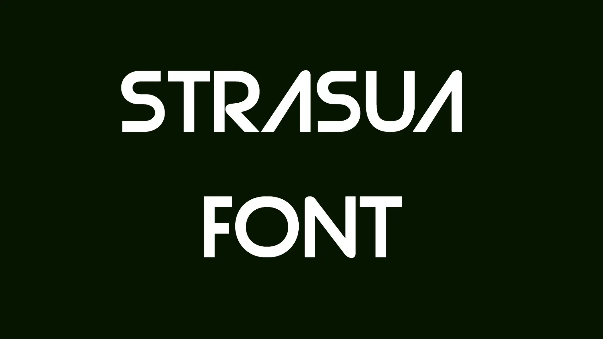 Strasua Font