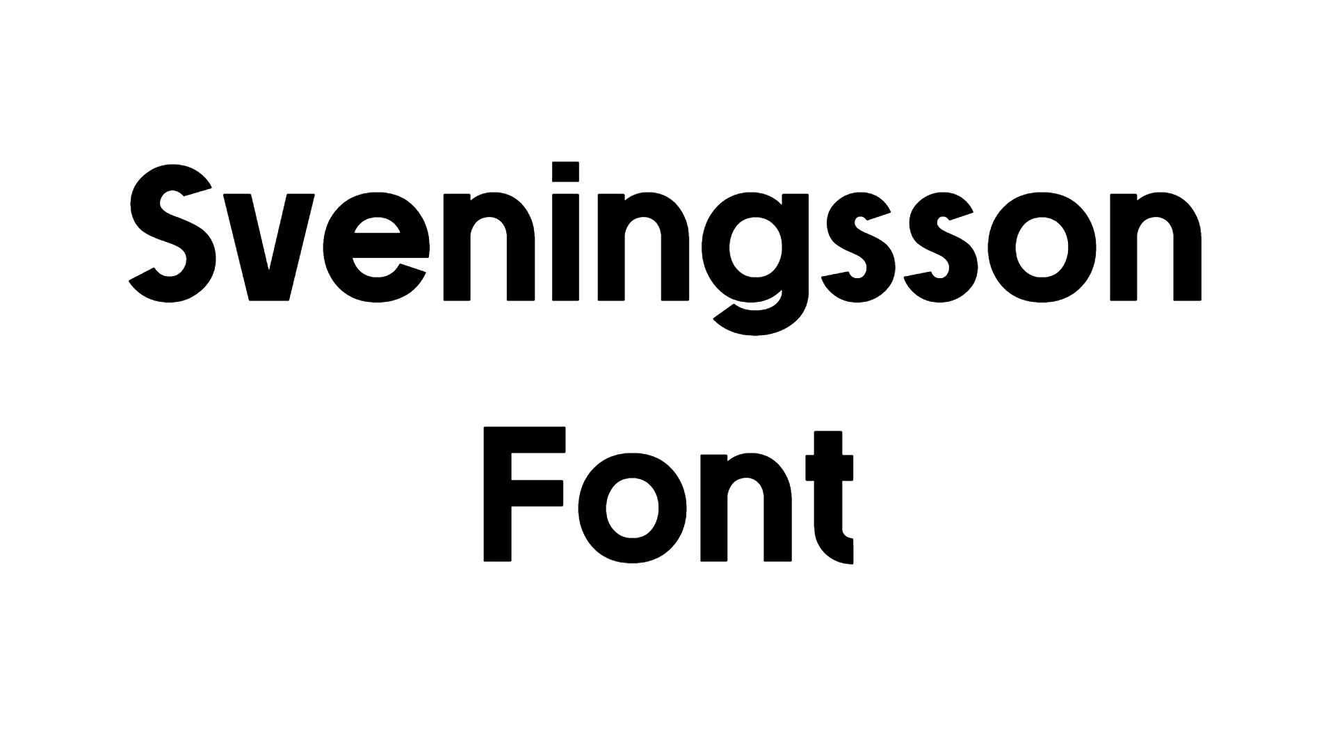 Sveningsson Font