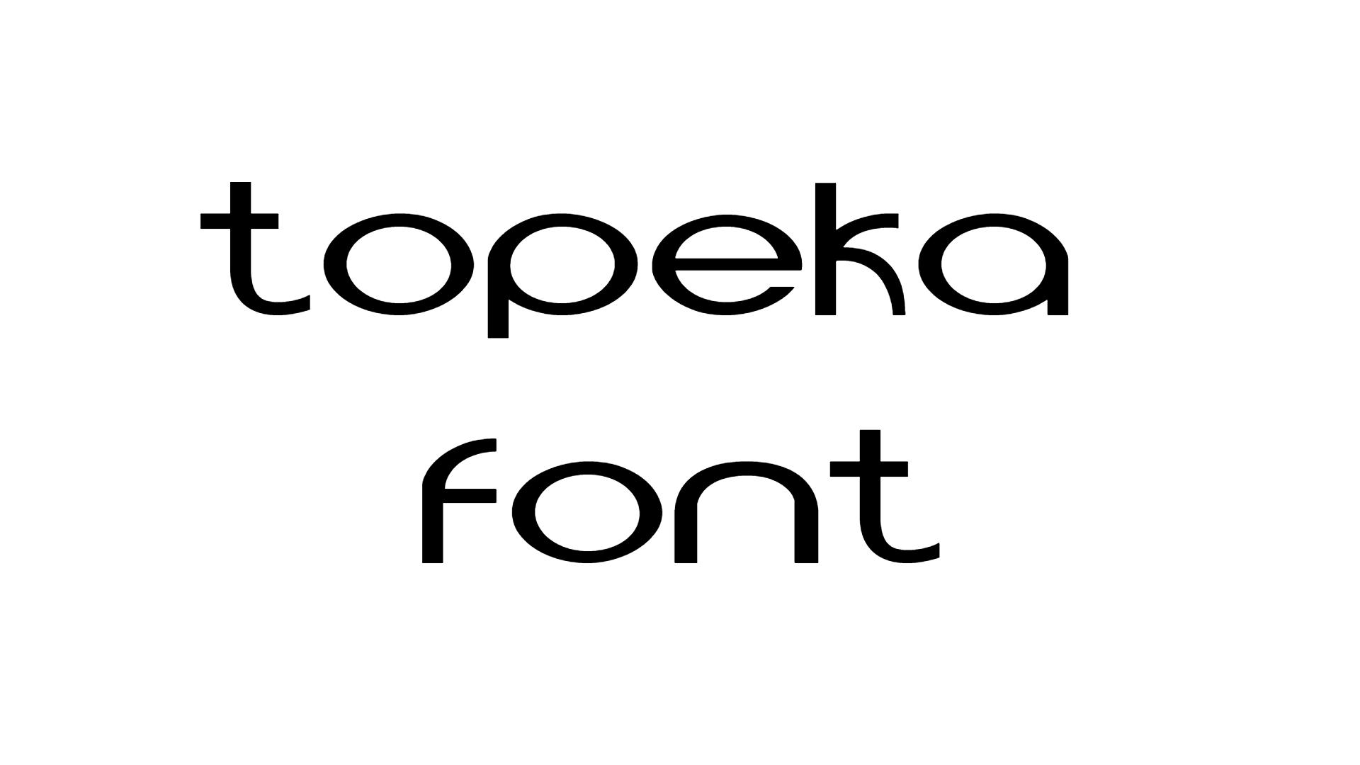 Topeka Font
