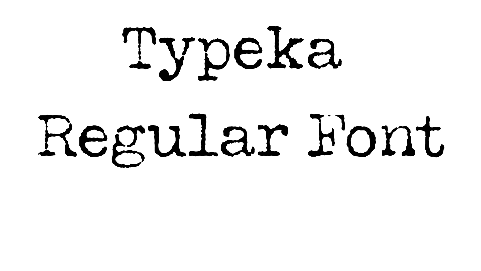 Typeka Regular Font