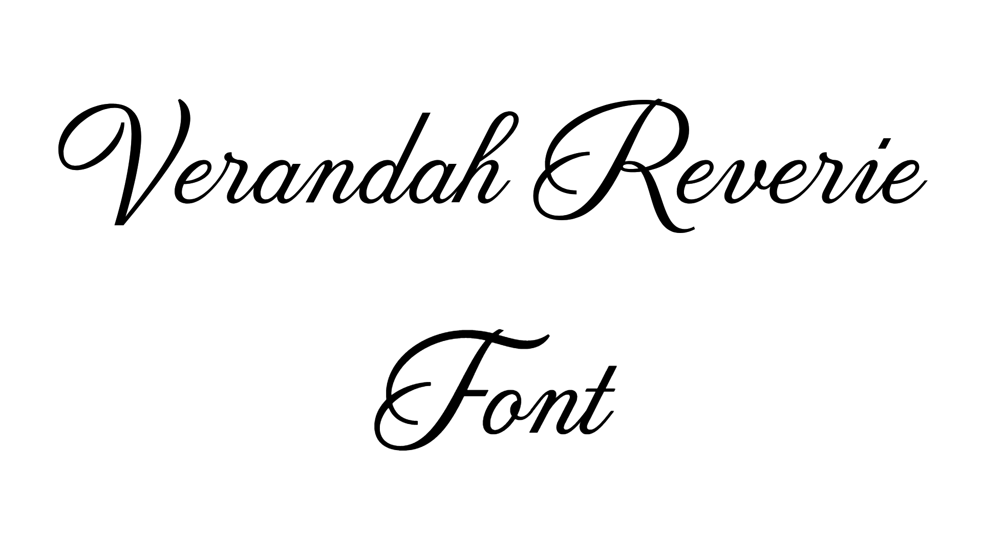 Verandah Reverie Font