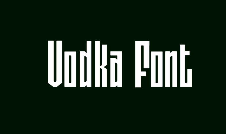Vodka Font