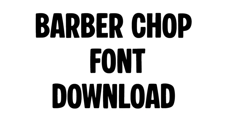 Barber Chop Font download