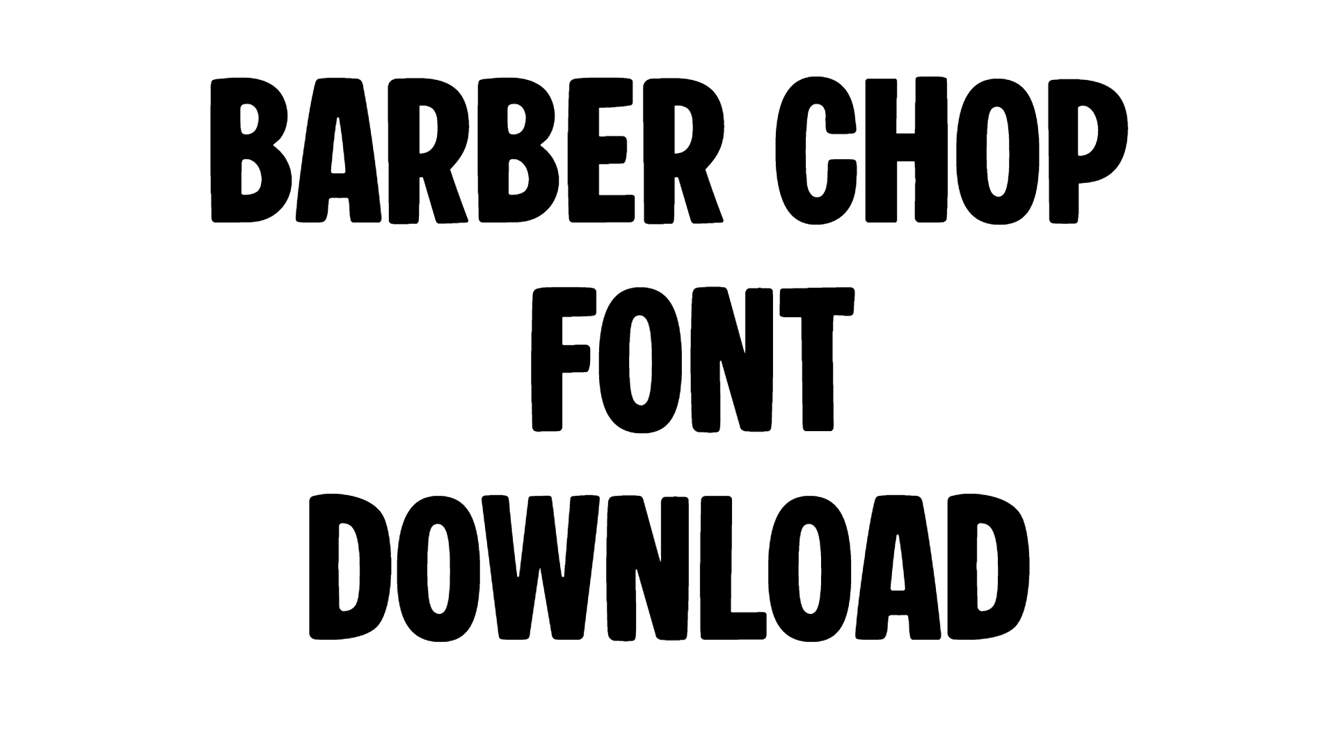 Barber Chop Font download