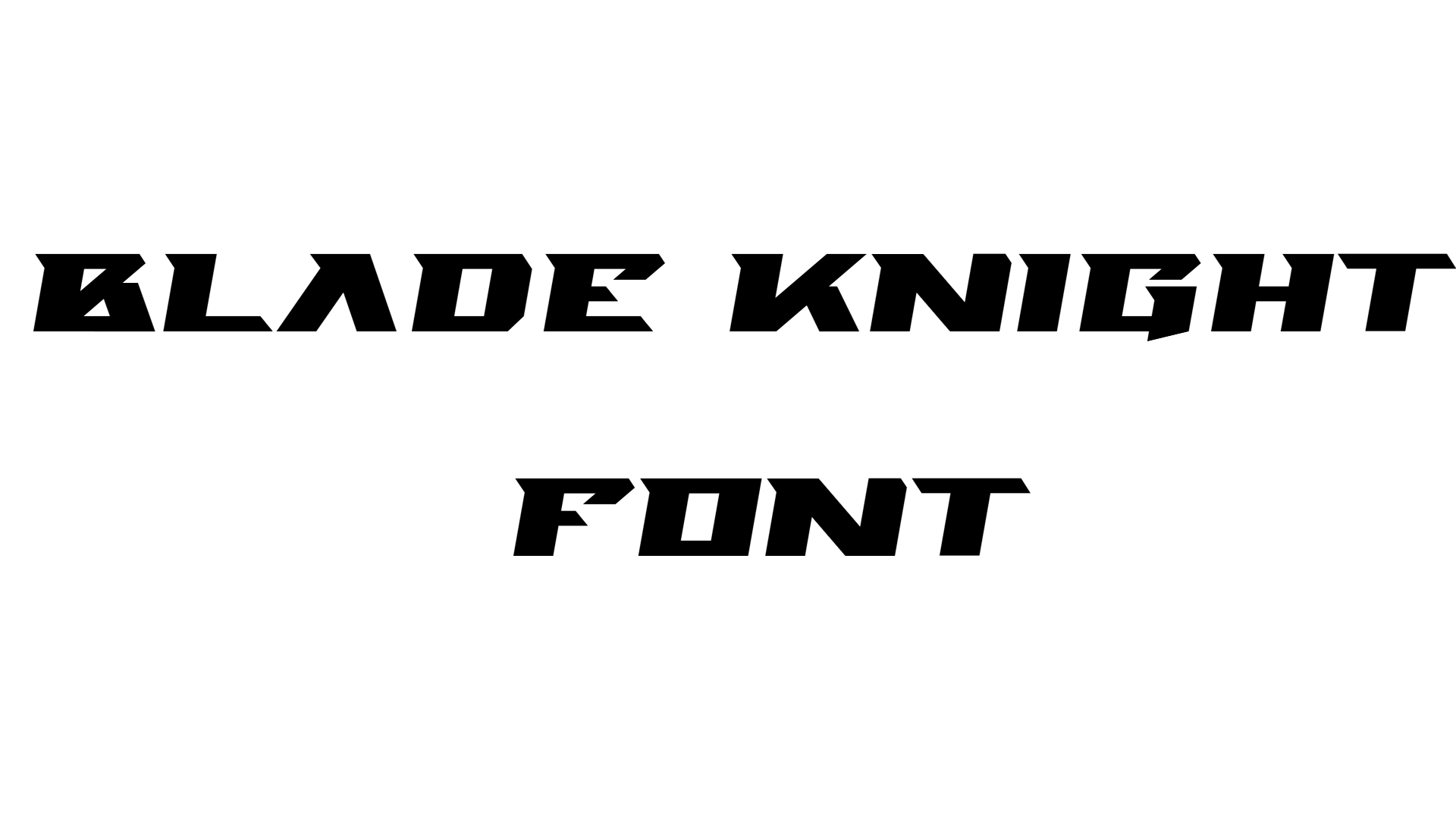Blade Knight Font download